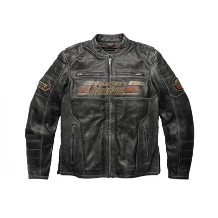 Harley Davidson Classic Motorcycle Leather Jacket for men