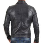 Genuine Black Slim fit Biker Leather Jacket for Men