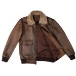Buy Chocolate Brown Leather Bomber Jacket - G-1 Flight Bomber Jacket