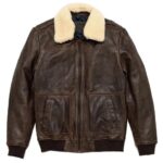 Best Mens Vintage A2 Leather Jacket Shearling Bomber Jacket
