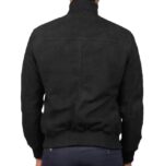 Best Men’s Black Suede Leather Jacket - Suede Leather Bomber Jacket