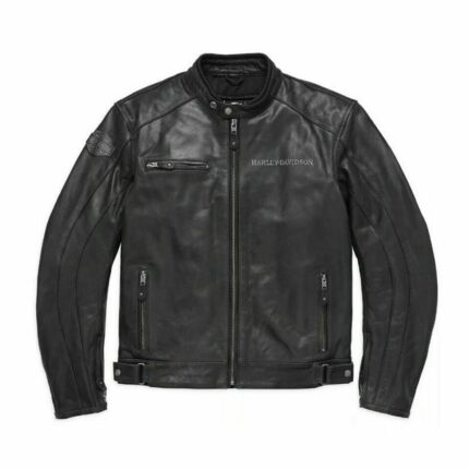 Harley Davidson Skull Logo Jacket - Midnight Riders Skull Leather Jacket