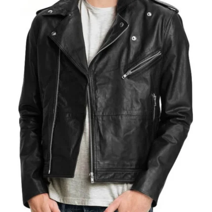 Premium Black Leather Jacket - Motorcycle Jacket - Durable & Stylish