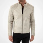 Mens Leather Moto Jacket