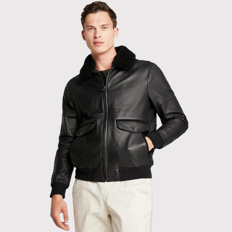 biker-men-lambskin-leather-jacket Men’s Classic Biker Lambskin Jacket – Bold & Stylish - Image 1