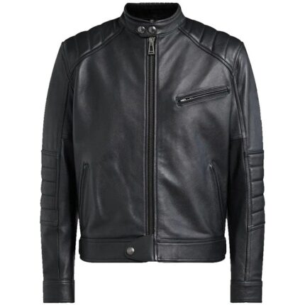Belstaff Riser Leather Jacket Black | Men’s Premium Biker Jacket