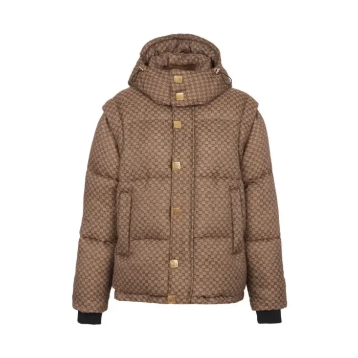Balmain Mini Monogram Down Jacket - Zay Leather