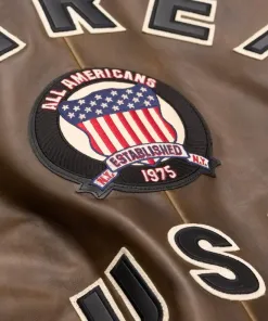 Avirex Men’s Vintage Brown Leather Jacket - Image 4
