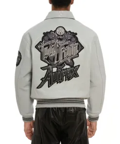 Avirex Men’s Twin Dragon Limited Edition Leather Jacket - Image 2