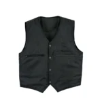 Luxury Style Men Biker Leather Waistcoat - Image 3