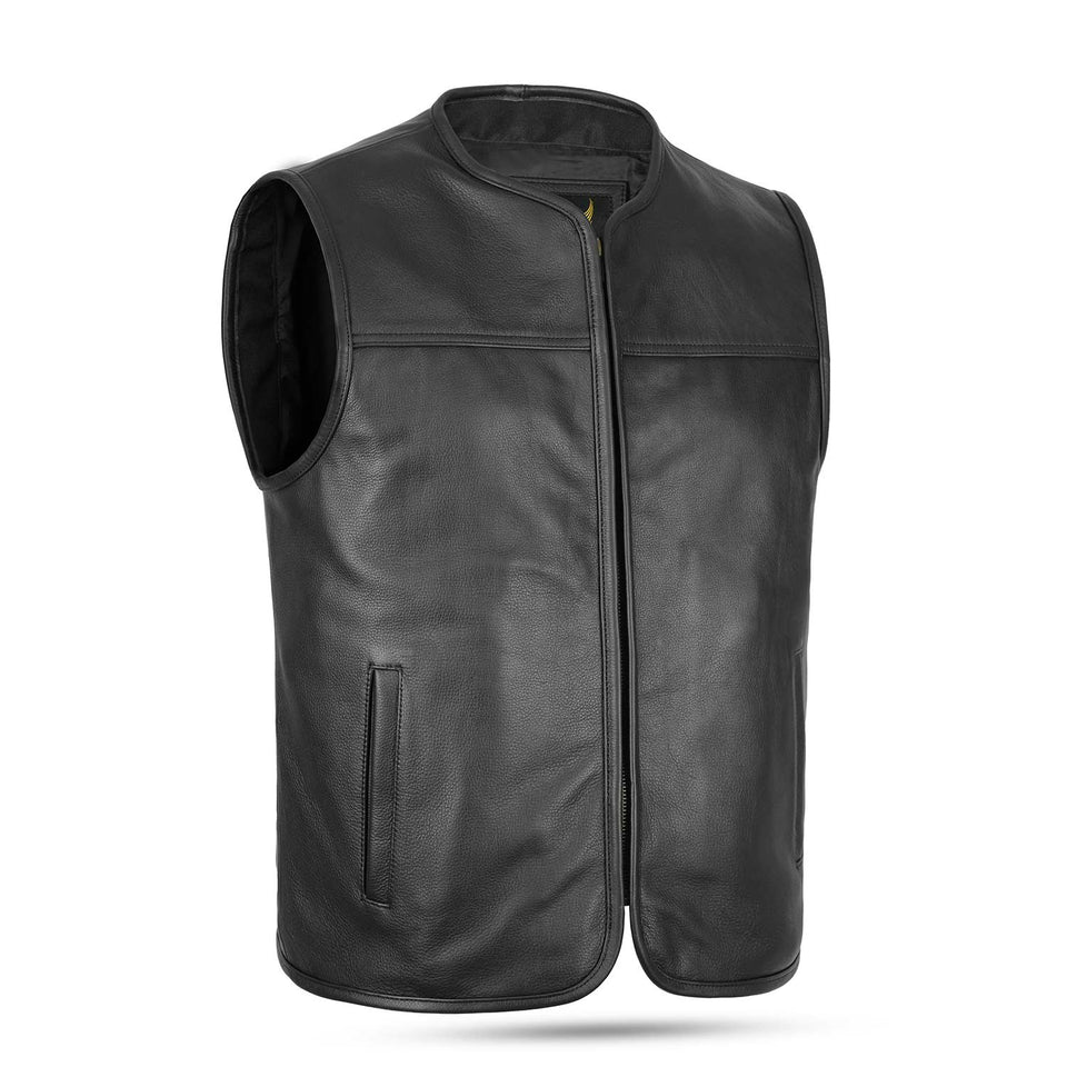 meneurostylegenuineCEleatherbikerwaistcoat-main_e16d67db-e937-4200-83fc-0c8da9196301 Classic Euro Biker Leather Waistcoat - Image 1